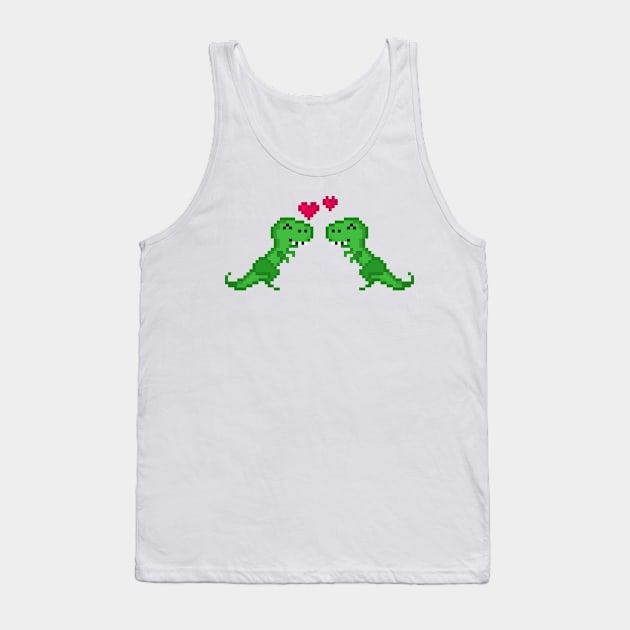 Dino Love Tank Top by arc1